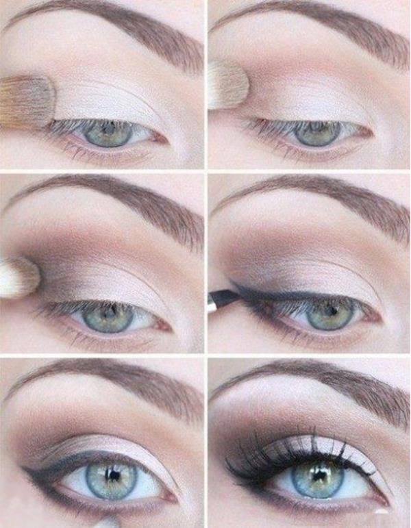 diy make up μπλε μάτια make up