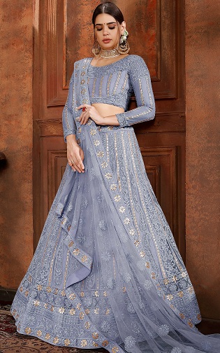 Mavi Gota Patti Lehenga Choli