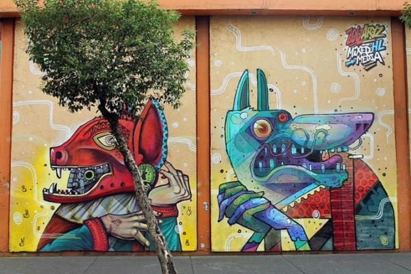 graffiti art mexico city τρομακτικοί χαρακτήρες