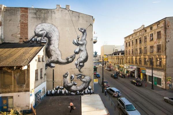 graffiti art poland ferret