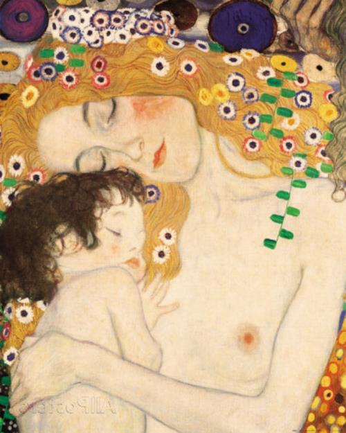 gustav klimt μητέρα παιδί λεπτομέρεια έργα τέχνης