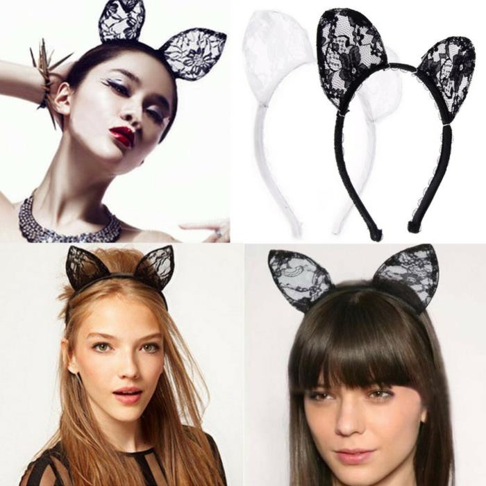 headband headband μαύρα μυτερά αυτιά