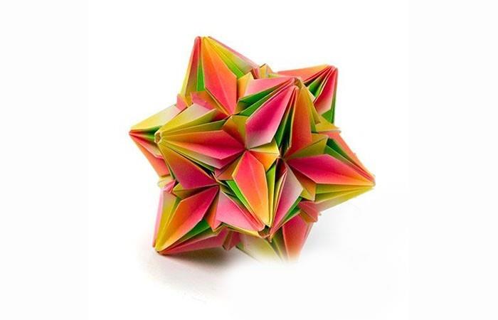 φτιάξτε το δικό σας herrnhuter star 3d poinsettia origami