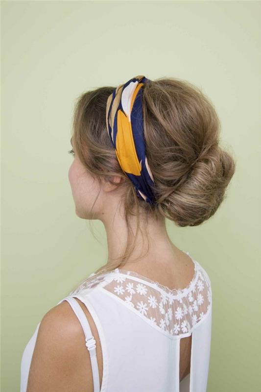 ιδέες για να δέσετε bandana updo με bandana