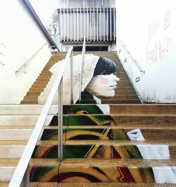 street art εξωτερικές αρχιτεκτονικές σκάλες ντύστε τη Γαλλία