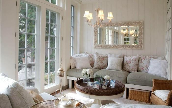 λάμπες σαλόνι shabby chic εσωτερικός πολυέλαιος