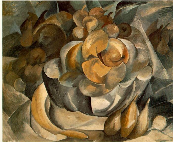 ο ζωγράφος Georges Braque λειτουργεί χαρακτηριστικά κυβισμού