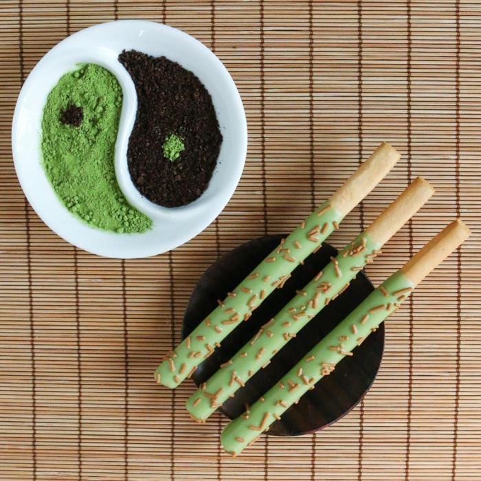 τσάι matcha υγιής ισορροπία ying yang