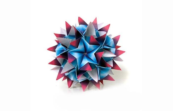 φτιάξτε μόνοι σας χαρτί origami poinsettia herrnhuter star