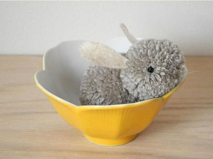 pompoms tinker diy projects δημιουργικές ιδέες πασχαλινό λαγουδάκι