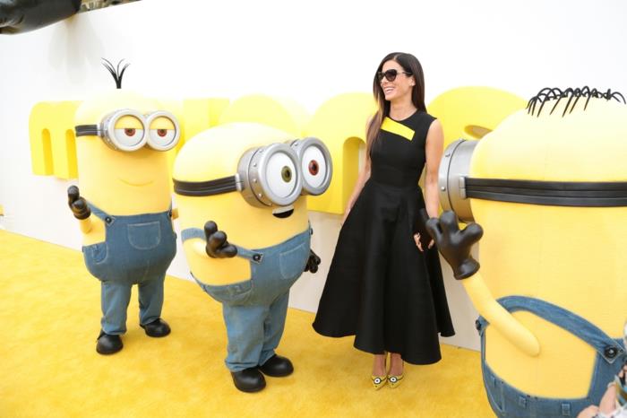 sandra bullock pantone χρώματα κίτρινα κοστούμια minion