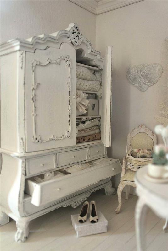 shabby chic συρταριέρα επίπλων με πολύ αποθηκευτικό χώρο