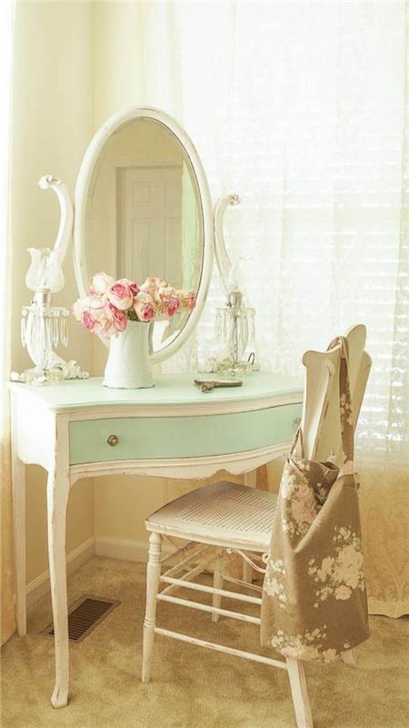 shabby chic έπιπλα dressing table θηλυκό ρομαντικό