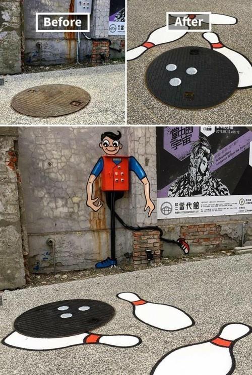 street art ιδέα κώνου