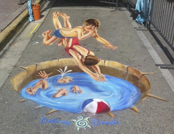 street art artist 3d graffiti κιμωλία street art