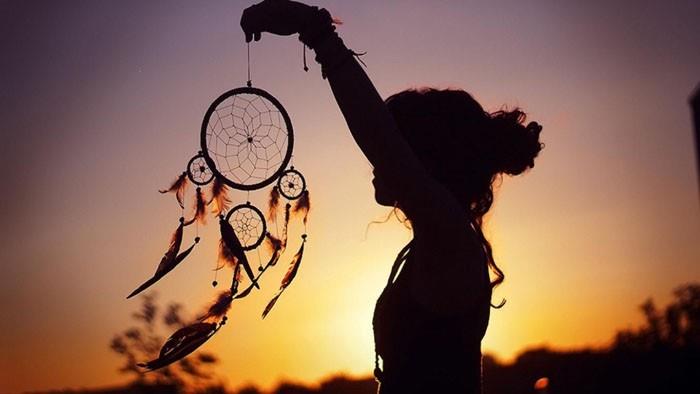 dream catchers tinker με φυσικά υλικά μαζί περιστρεφόμενες ιδέες κήπου παράδειγμα