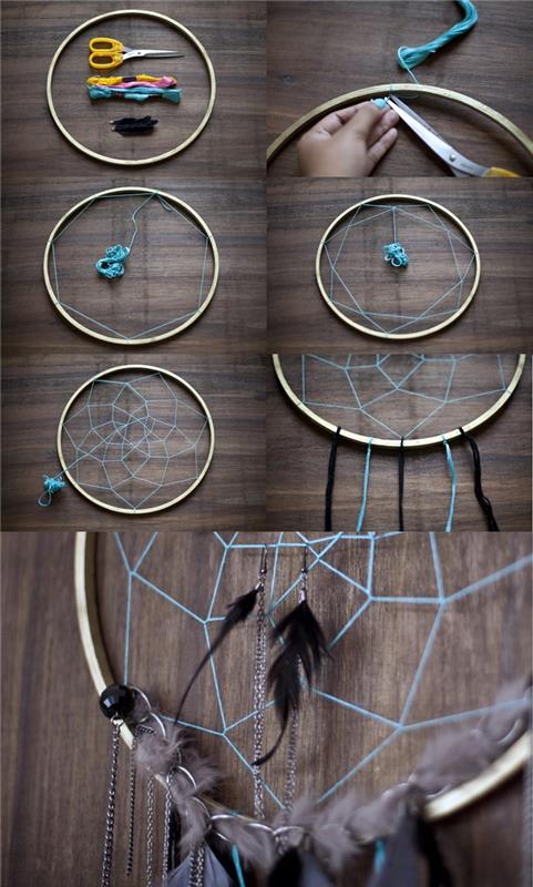 Tinker dream catchers με φυσικά υλικά μαζί