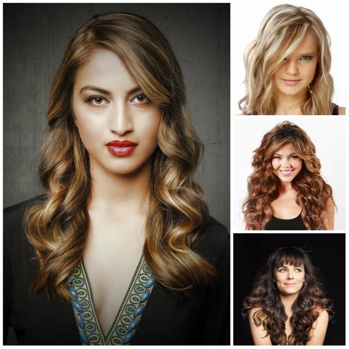 trend hairstyles γυναίκες 2017 balayage κύματα χρώματος καραμέλας