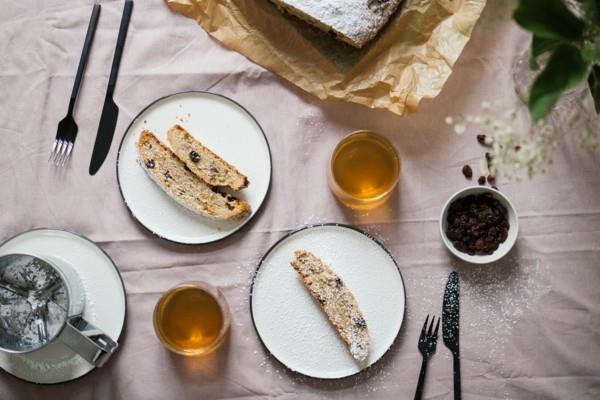 vegan christstollen συνταγή με αμυγδαλωτό