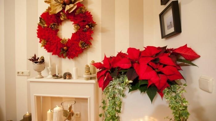 χριστουγεννιάτικα στολίδια diy ιδέες poinsettia advent στεφάνι