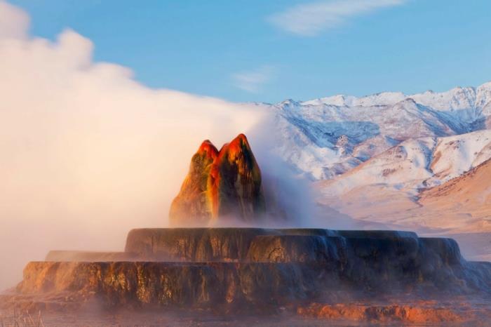 παγκόσμιο ταξίδι Αμερική ΗΠΑ Νεβάδα fly geyser